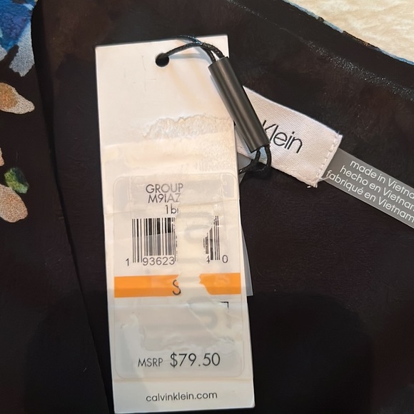 1. Calvin Klein Floral Blouse, Size Small - Picture 11 of 14